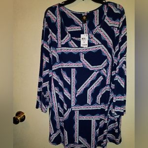 JM Collections Blouse Size 3x